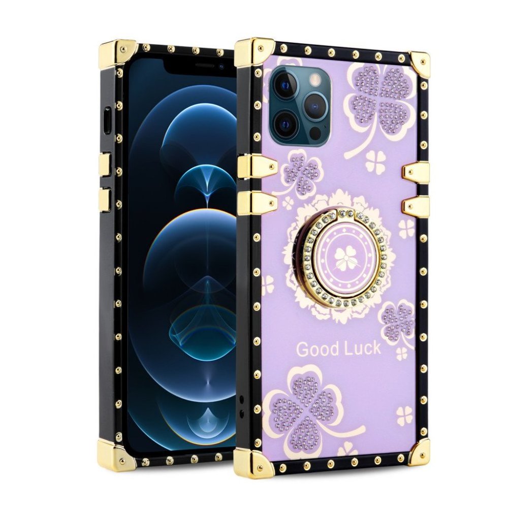 Fashion Trunk Case with Ring for iPhone 13 Pro Max